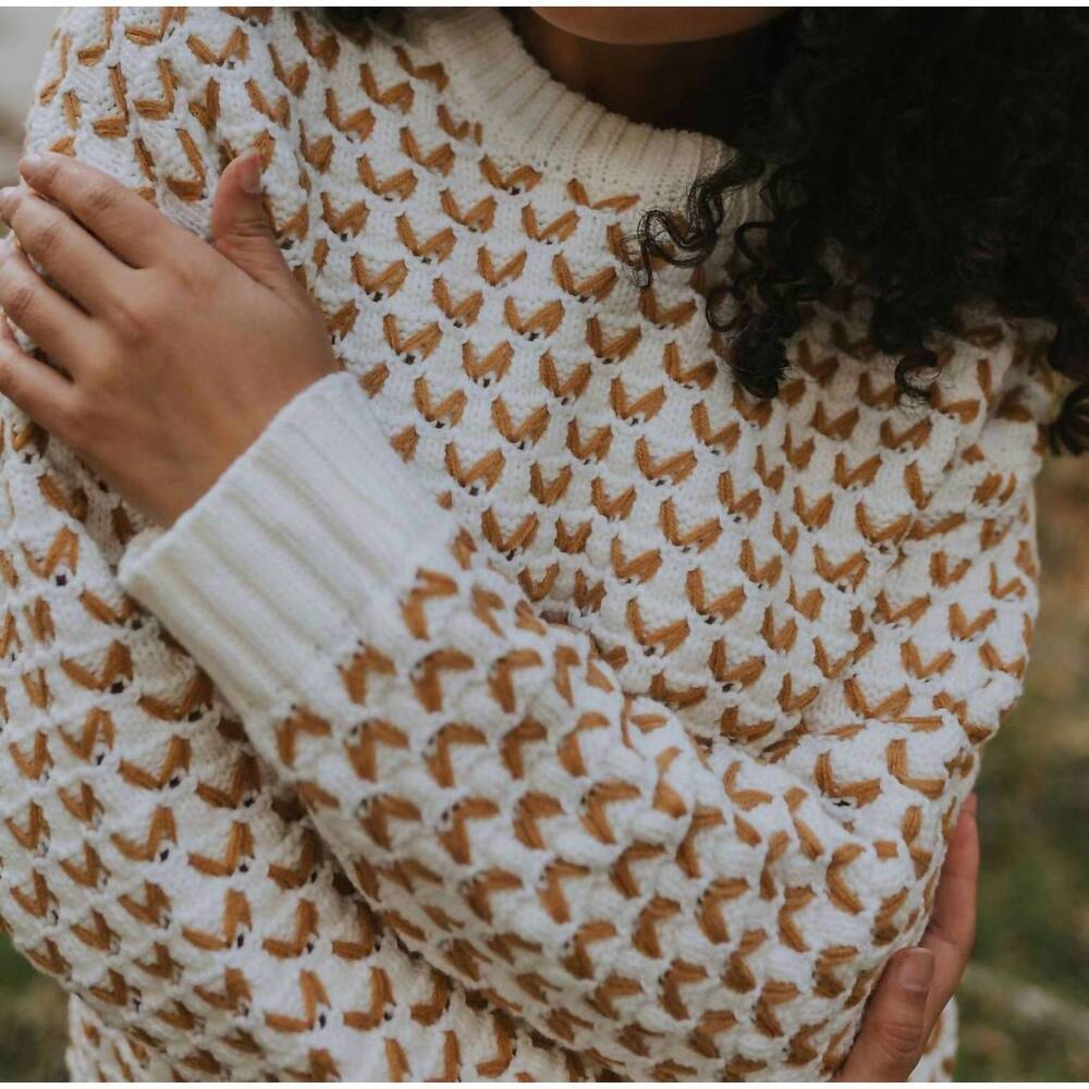 NEW POLYGRAM brett sweater top in cream - Picture 4 of 4